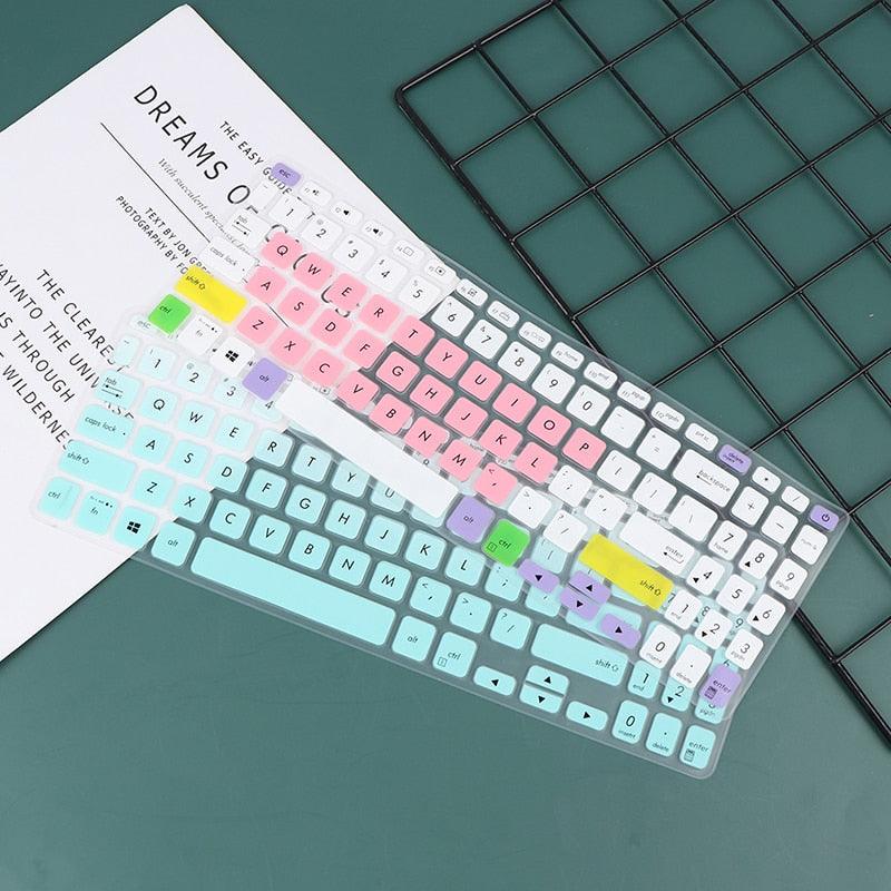 Protège-clavier en silicone de 15,6 pouces pour ordinateur portable, idéal pour les gamers, ajustement parfait