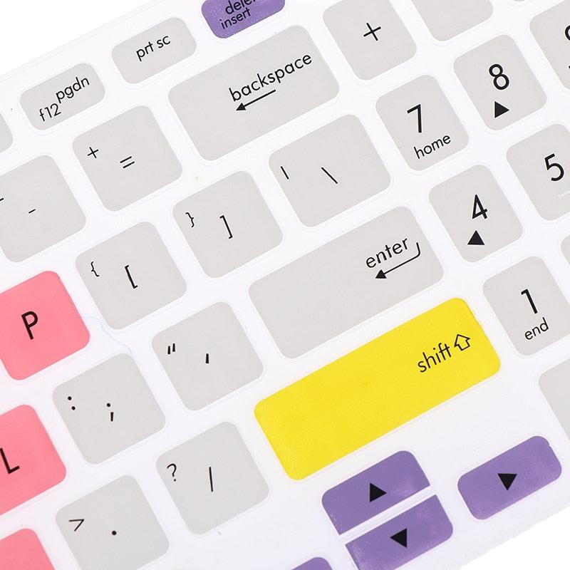 Protège-clavier en silicone de 15,6 pouces pour ordinateur portable, idéal pour les gamers, ajustement parfait