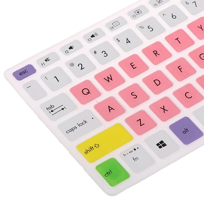 Protège-clavier en silicone de 15,6 pouces pour ordinateur portable, idéal pour les gamers, ajustement parfait
