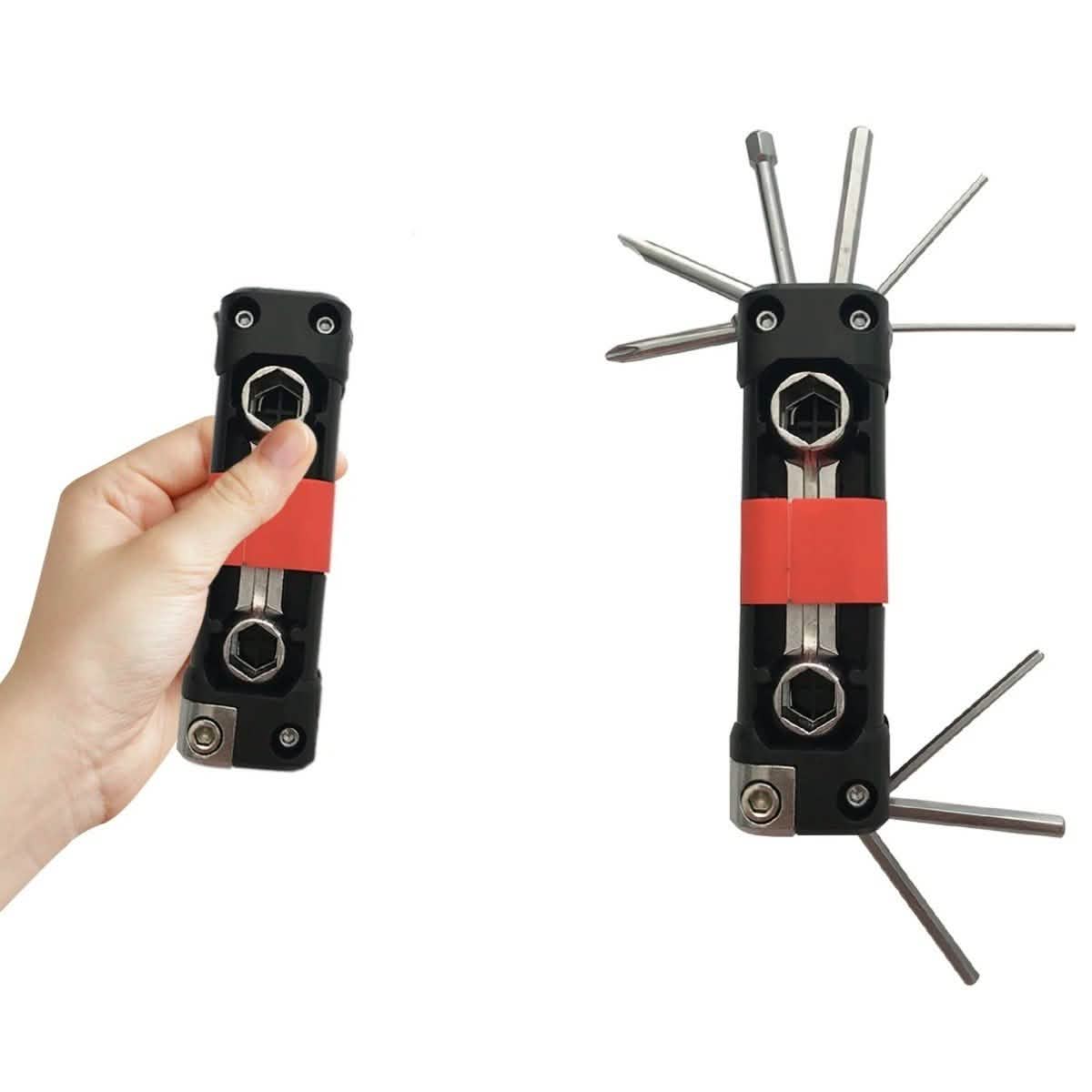 Kit d'outils de vélo de poche multifonction 15-en-1