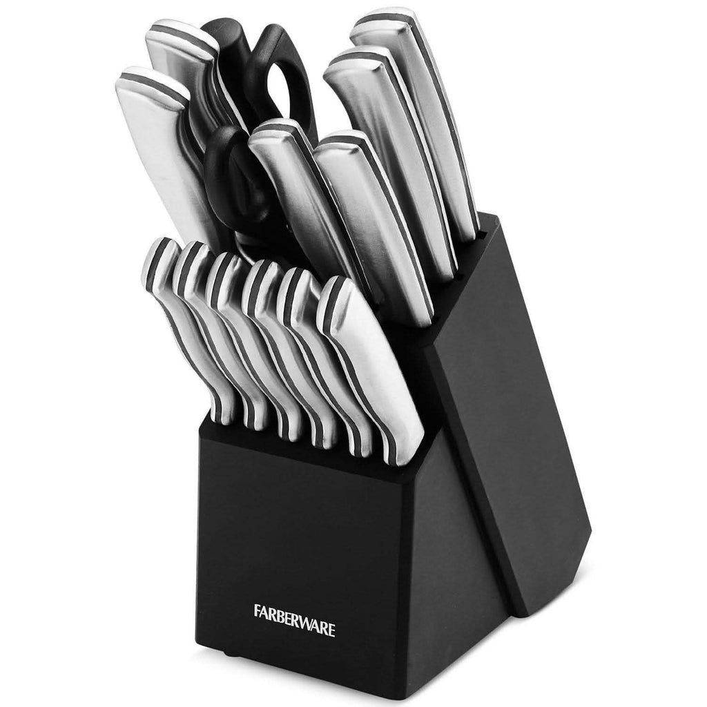 Ensemble 15 pièces : Couteaux de cuisine et ciseaux de ménage FarberWare
