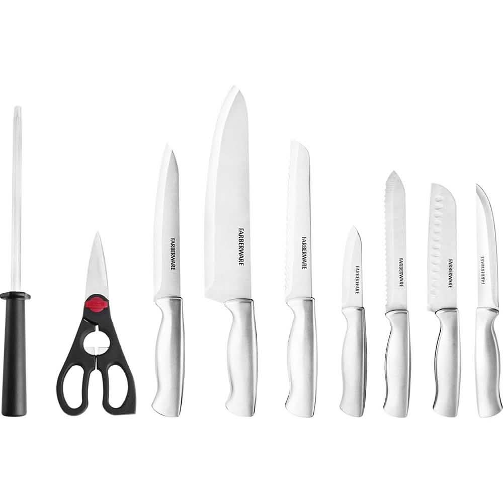 Ensemble 15 pièces : Couteaux de cuisine et ciseaux de ménage FarberWare