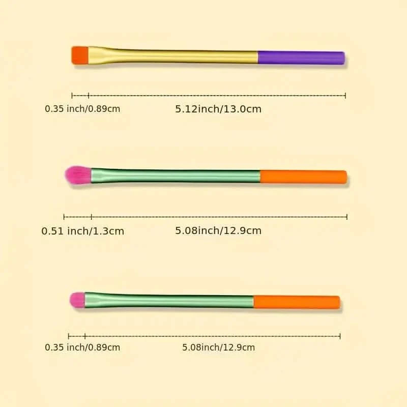 15 pièces : Ensemble de pinceaux de maquillage de haute qualité aux couleurs arc-en-ciel