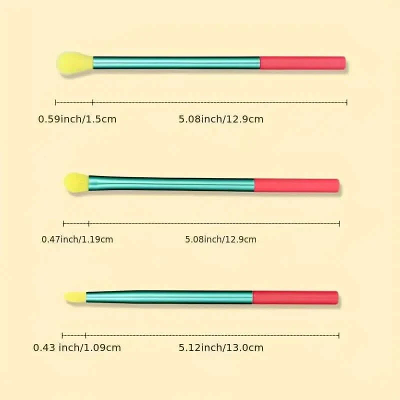15 pièces : Ensemble de pinceaux de maquillage de haute qualité aux couleurs arc-en-ciel