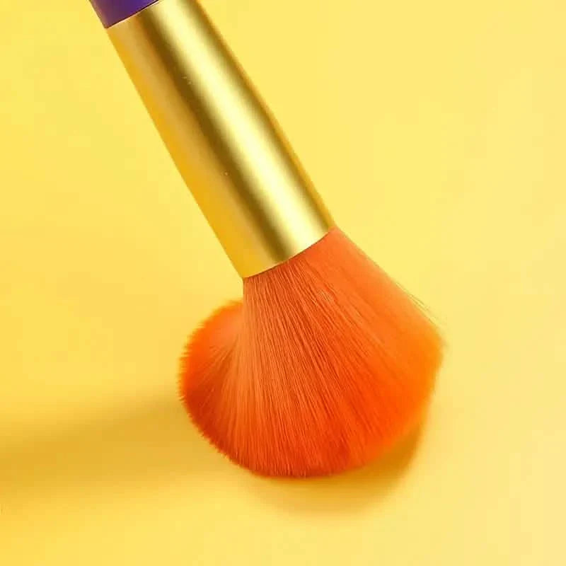 15 pièces : Ensemble de pinceaux de maquillage de haute qualité aux couleurs arc-en-ciel