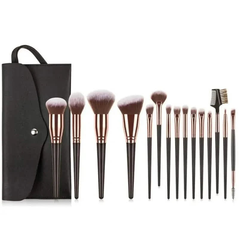 Ensemble de 15 pinceaux de maquillage professionnels