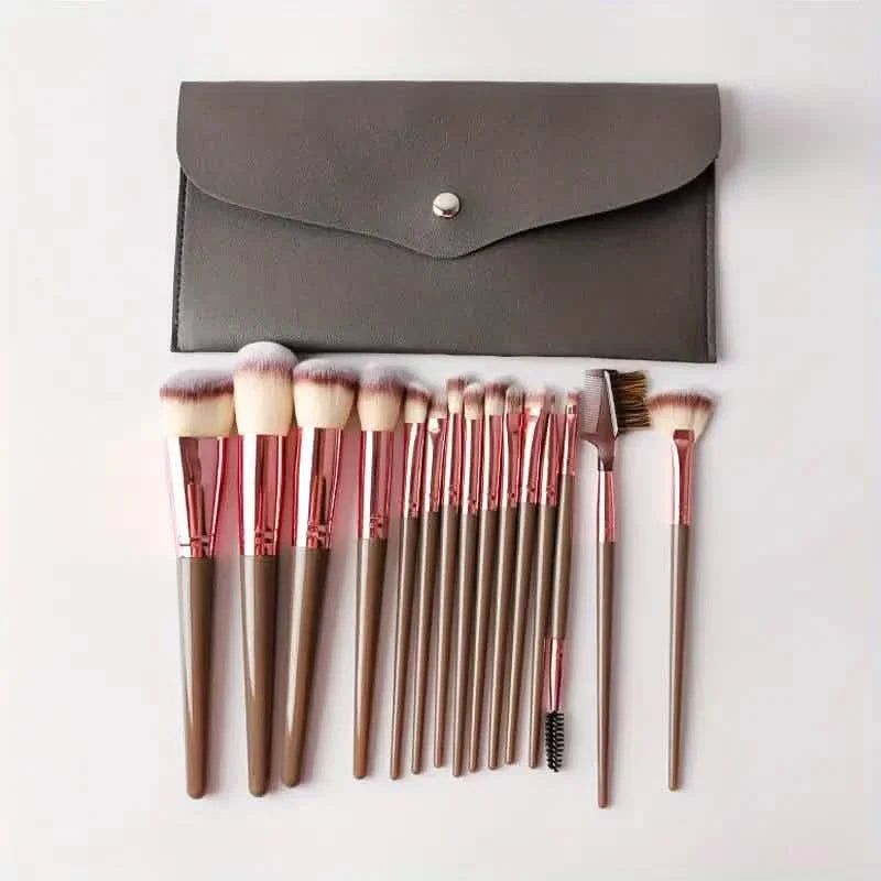 Ensemble de 15 pinceaux de maquillage professionnels