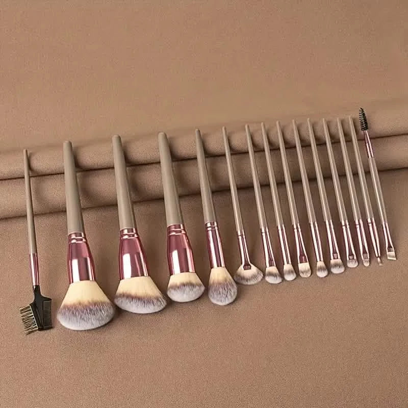 Ensemble de 15 pinceaux de maquillage professionnels