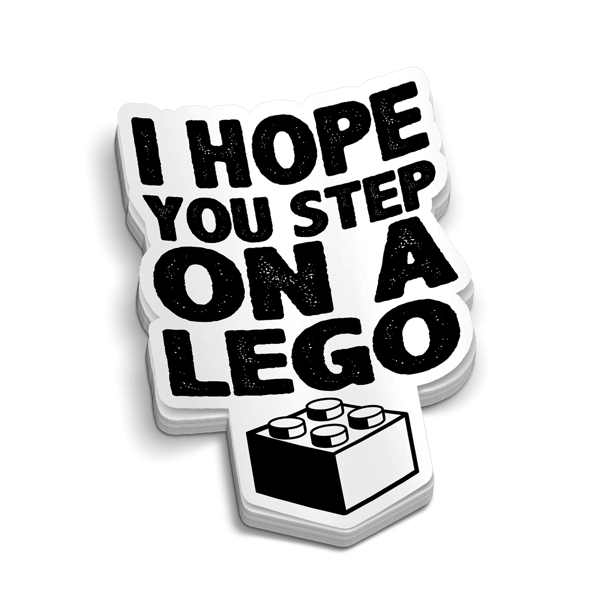 Autocollant de casque de chantier "Step On A Lego"