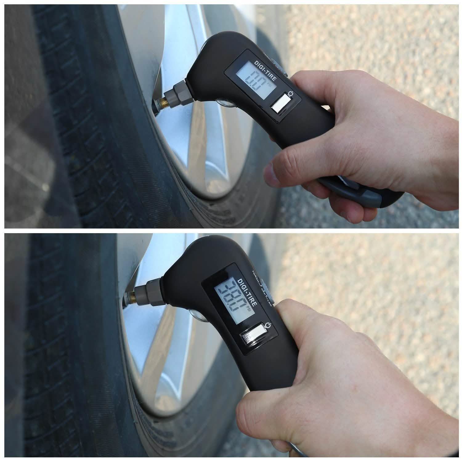 Manomètre numérique pour pneus de voiture 150 PSI