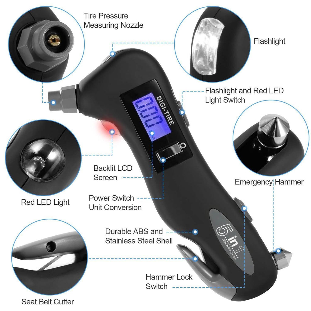 Manomètre numérique pour pneus de voiture 150 PSI