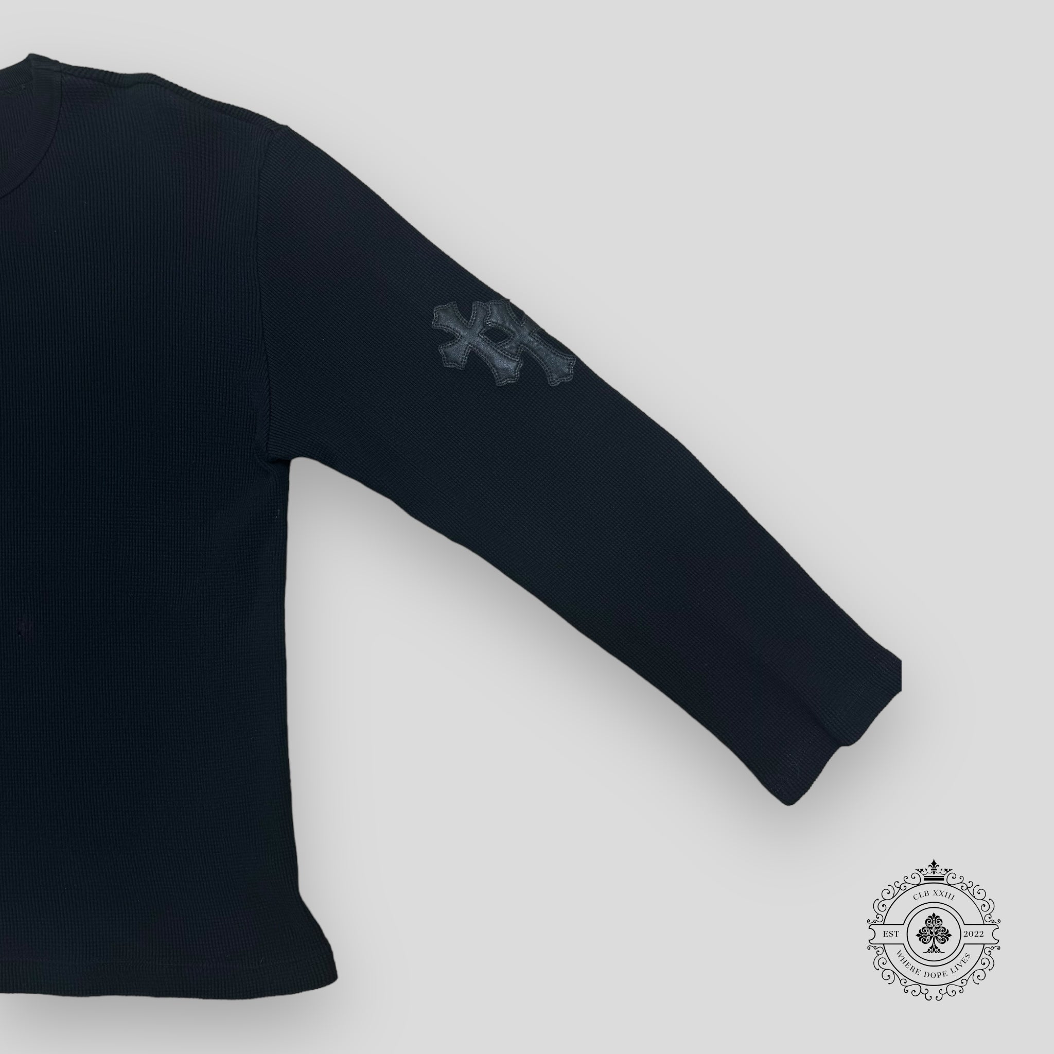 T-shirt thermique à manches longues Chrome Hearts noir