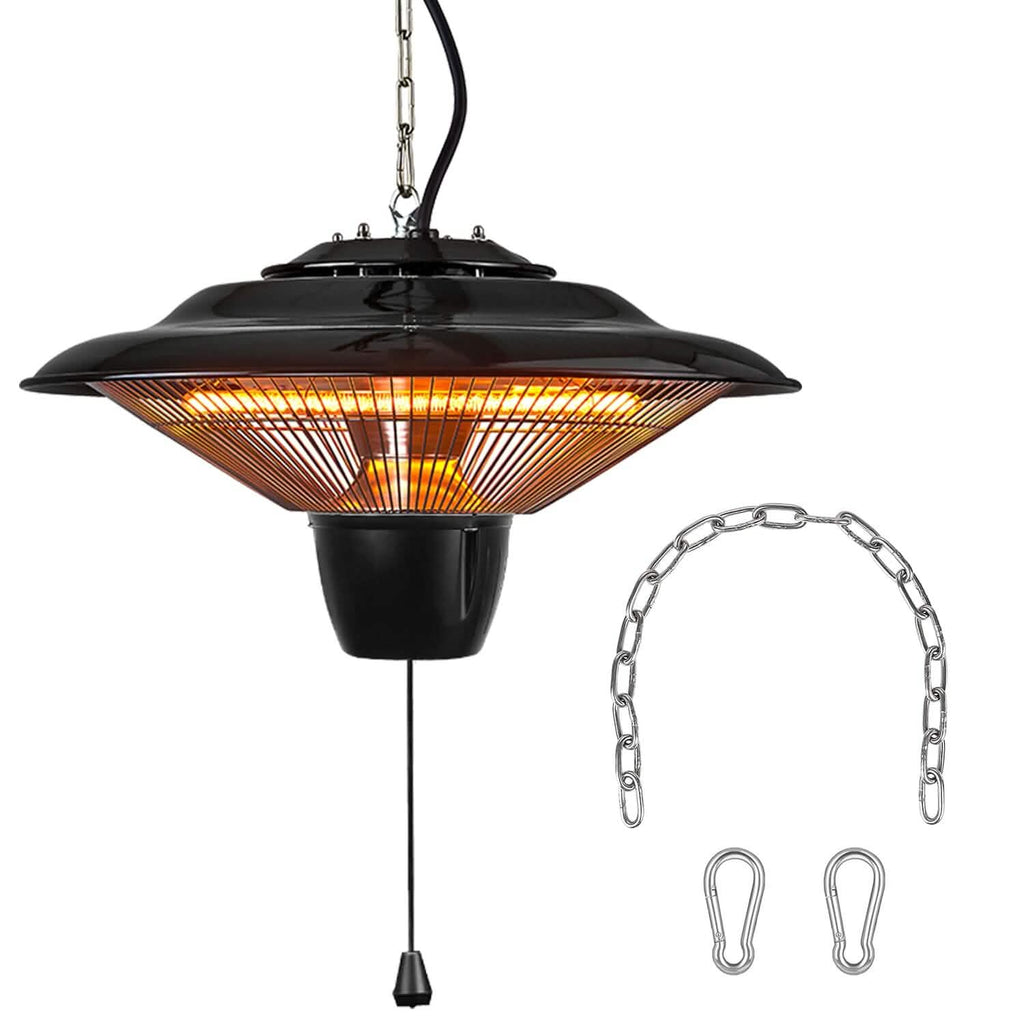 Lampe chauffante électrique murale d'extérieur ultra-silencieuse de 1500 W pour patio