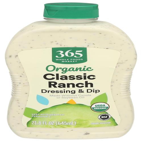 Whole Foods Market Ranch Classique Biologique Format Familial, 618 g