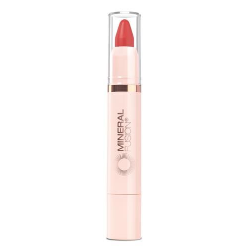 Mineral Fusion Nouveau Teint Lèvres Hydratant Transparent, Couleur à Modularité, Baume Hydratant pour les Lèvres à l'Huile de Jojoba, au Beurre de Karité et Plus Encore, Hydrate et Nourrit, Sans Colorants Fd&C et Hypoallergénique, Courageux, Rouge Cerise