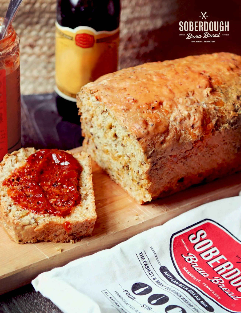 Pain à la bière du Texas - Cheddar au piment vert Hatch