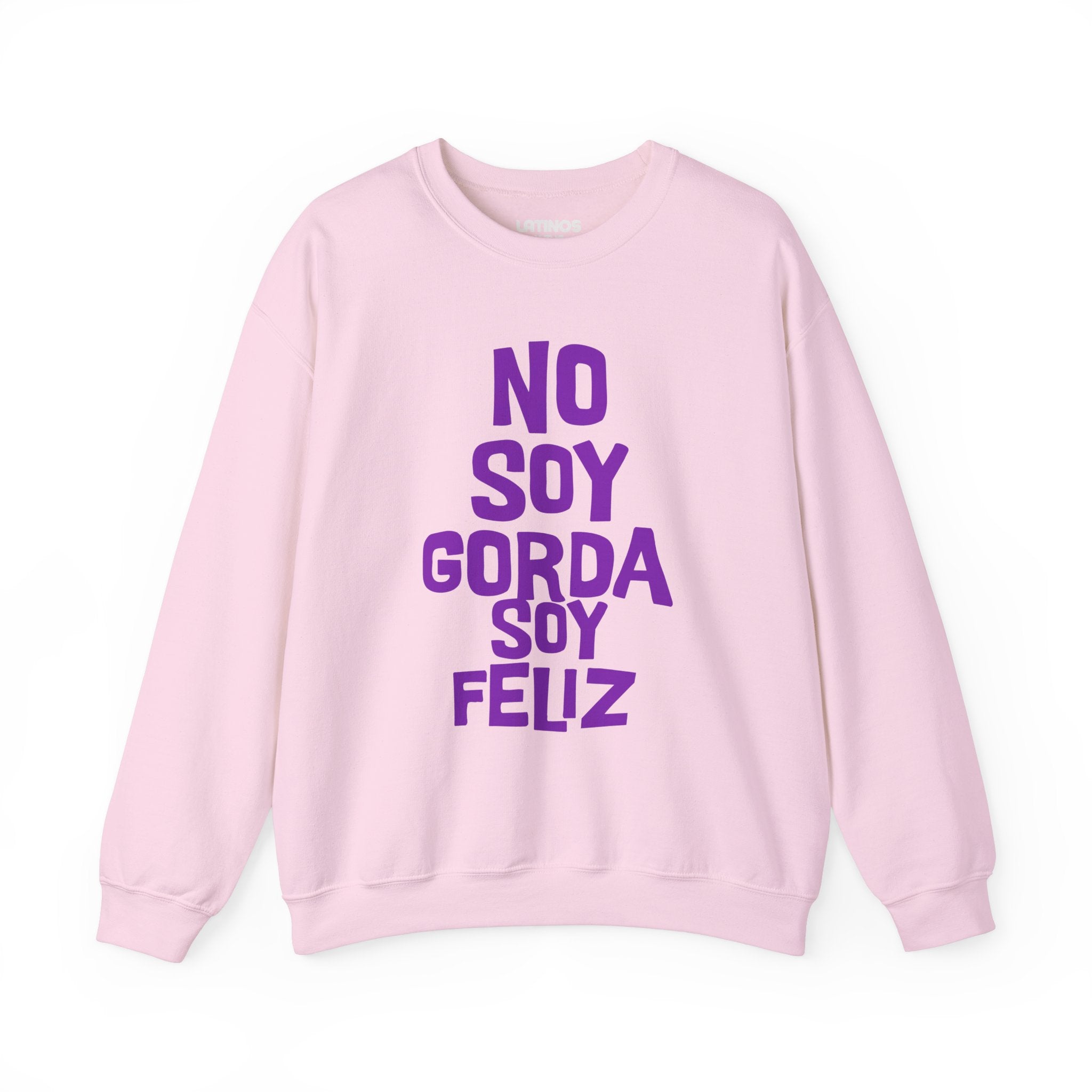 Pull ras du cou « No Soy Gorda Soy Feliz » | Mème Latino drôle et viral | 3 couleurs
