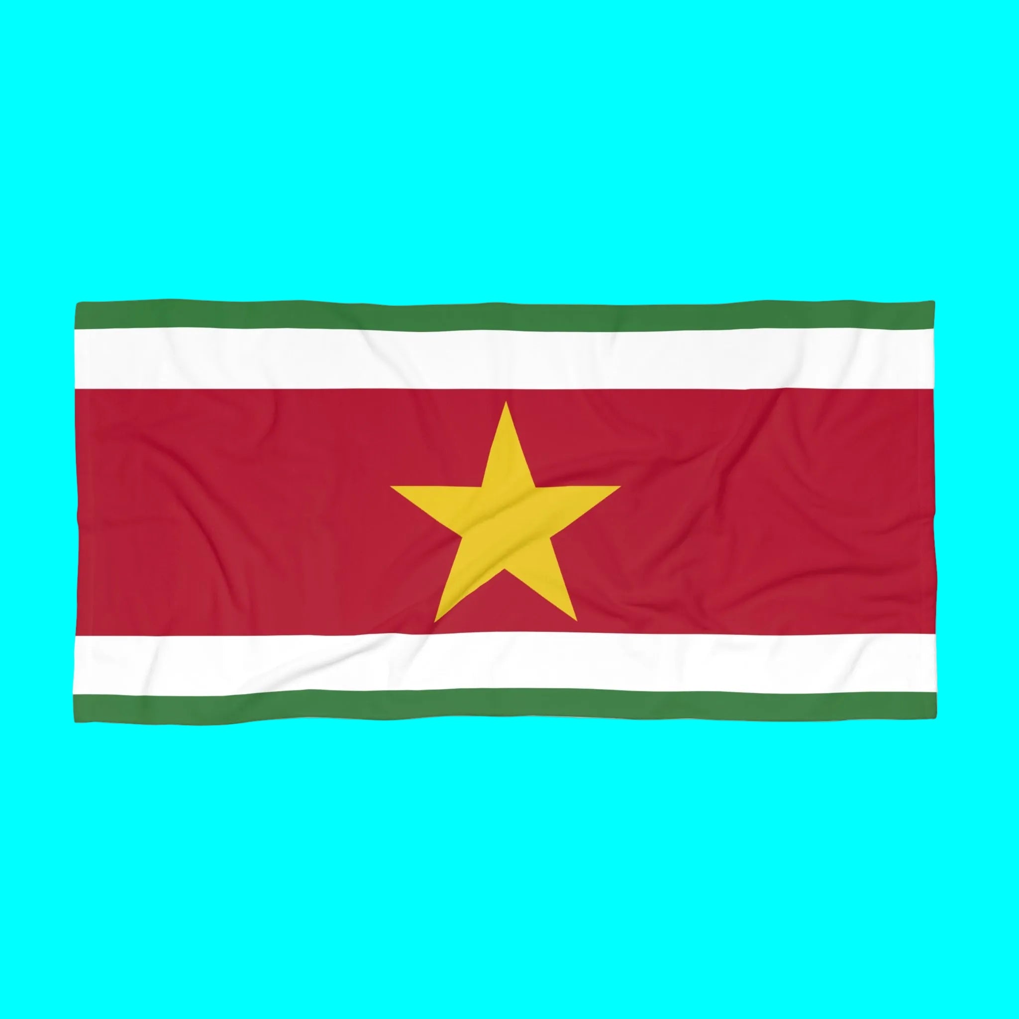 Suriname Flag Beach Towel | Quality & Long Lasting - 2 Sizes | Suriname Pride | Gift for Surinamese