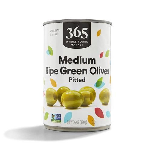 Whole Foods Market, Olives vertes dénoyautées, 170 g