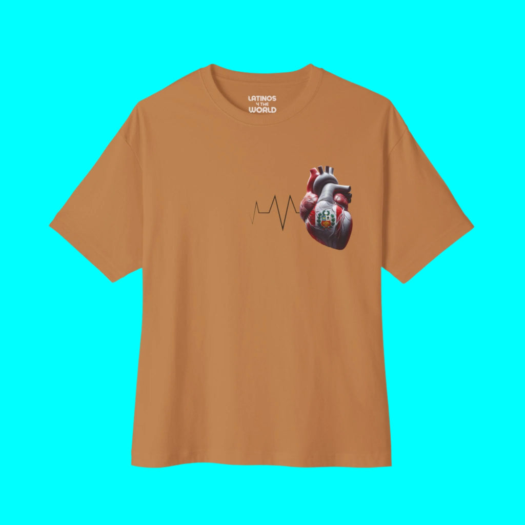 PEROU Toujours Dans Mon Cœur T-shirt | Battement de Cœur Péruvien Corazon | Fierté Latino T-shirts Drôles Viraux