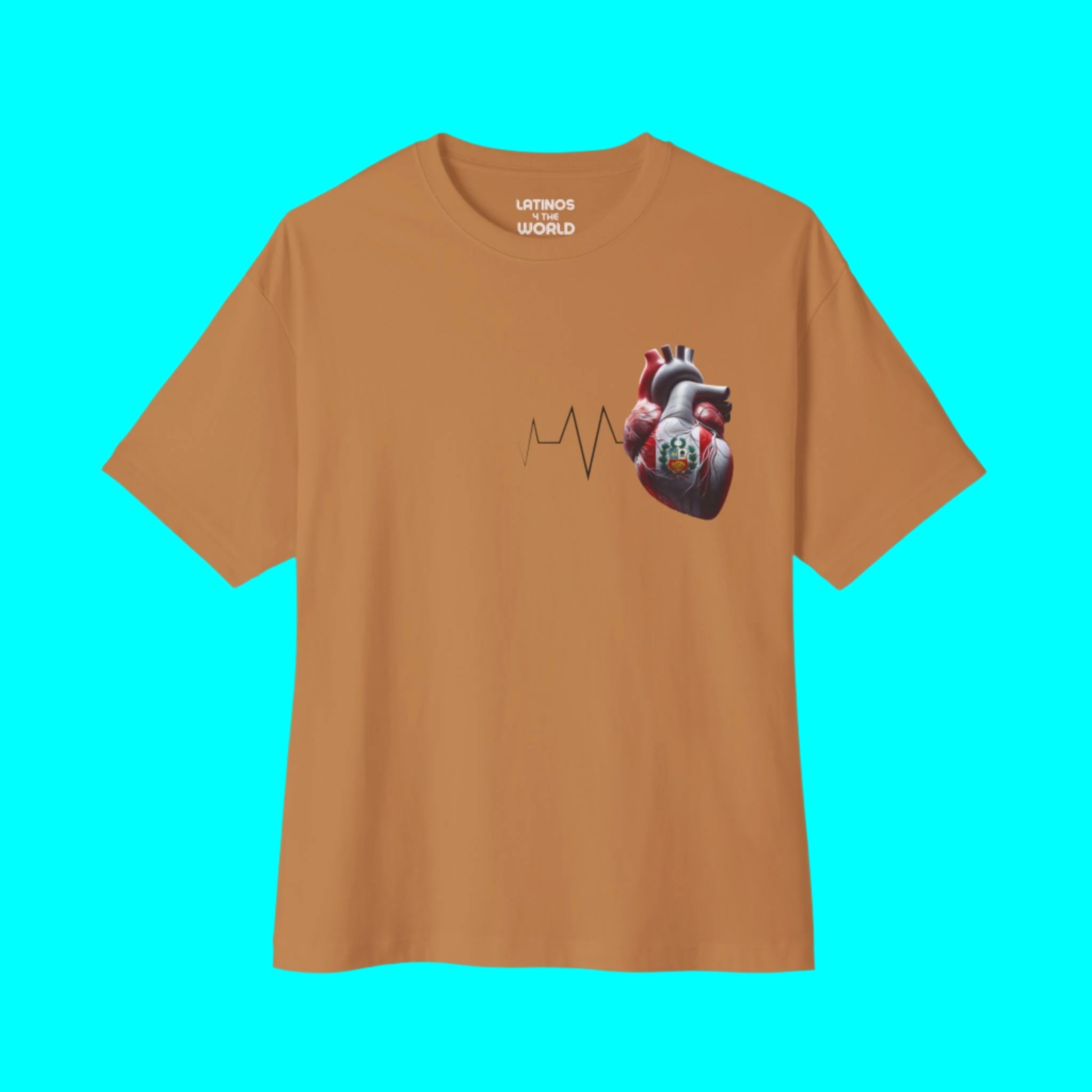PEROU Toujours Dans Mon Cœur T-shirt | Battement de Cœur Péruvien Corazon | Fierté Latino T-shirts Drôles Viraux