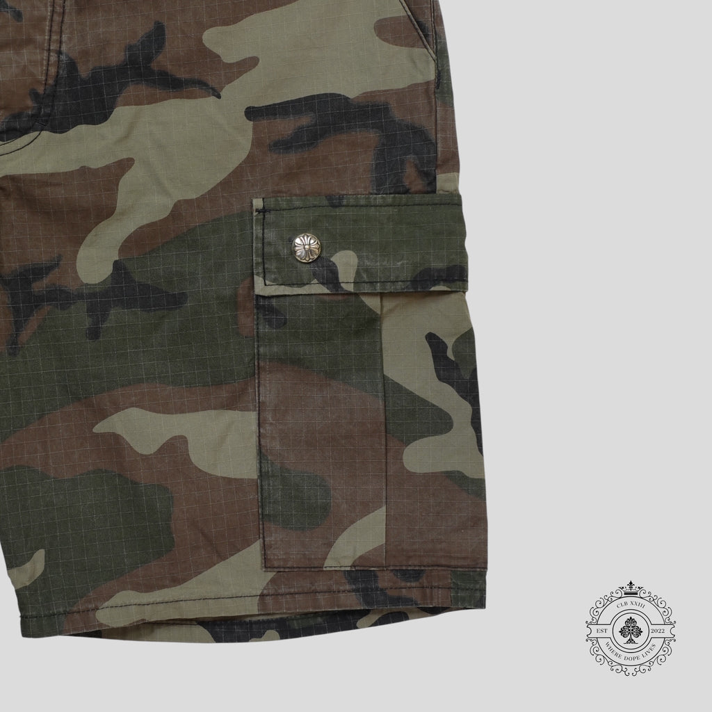 Shorts en toile Chrome Hearts Cross Patch motif camouflage