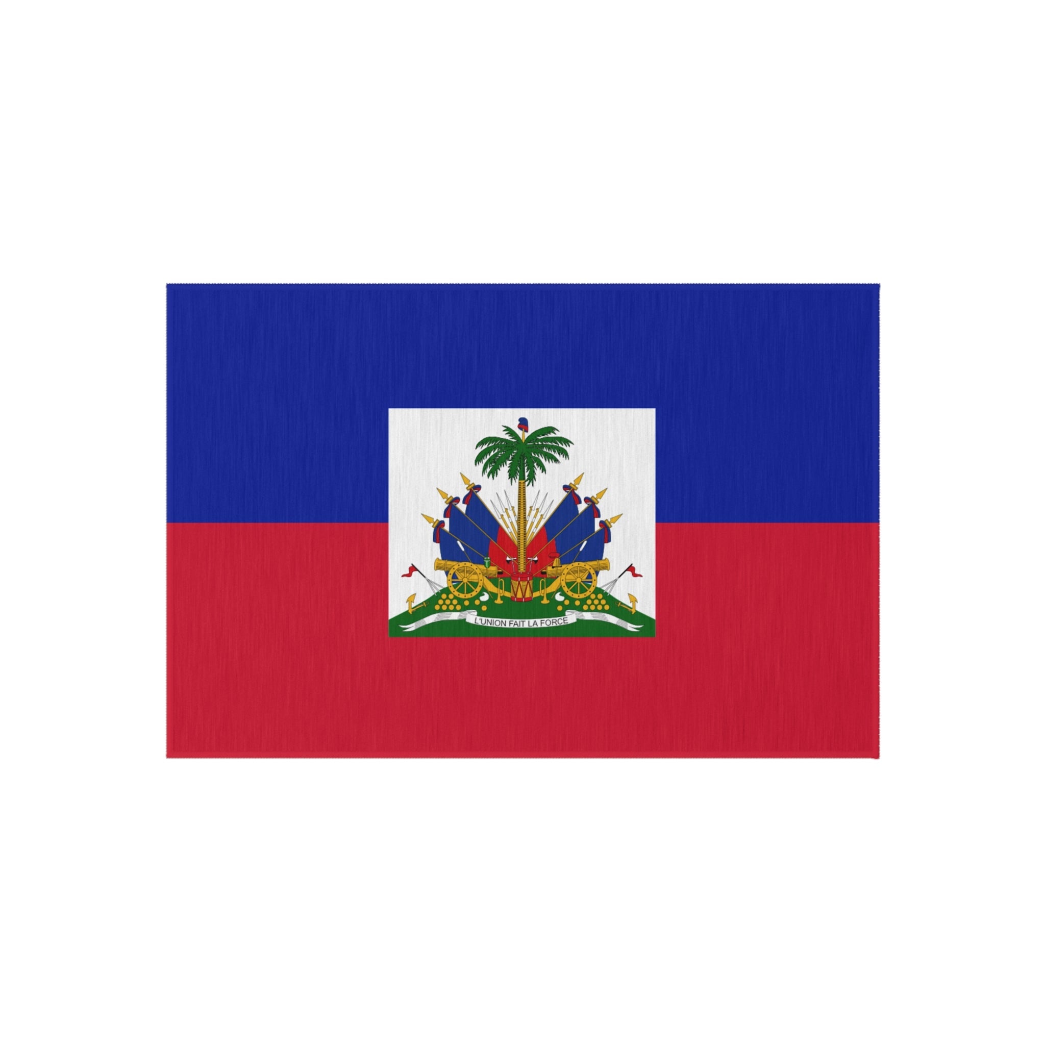 Paillasson Antidérapant Extérieur Drapeau d'Haïti | Port-au-Prince | Carrefour | Delmas 73 | 24"x36"