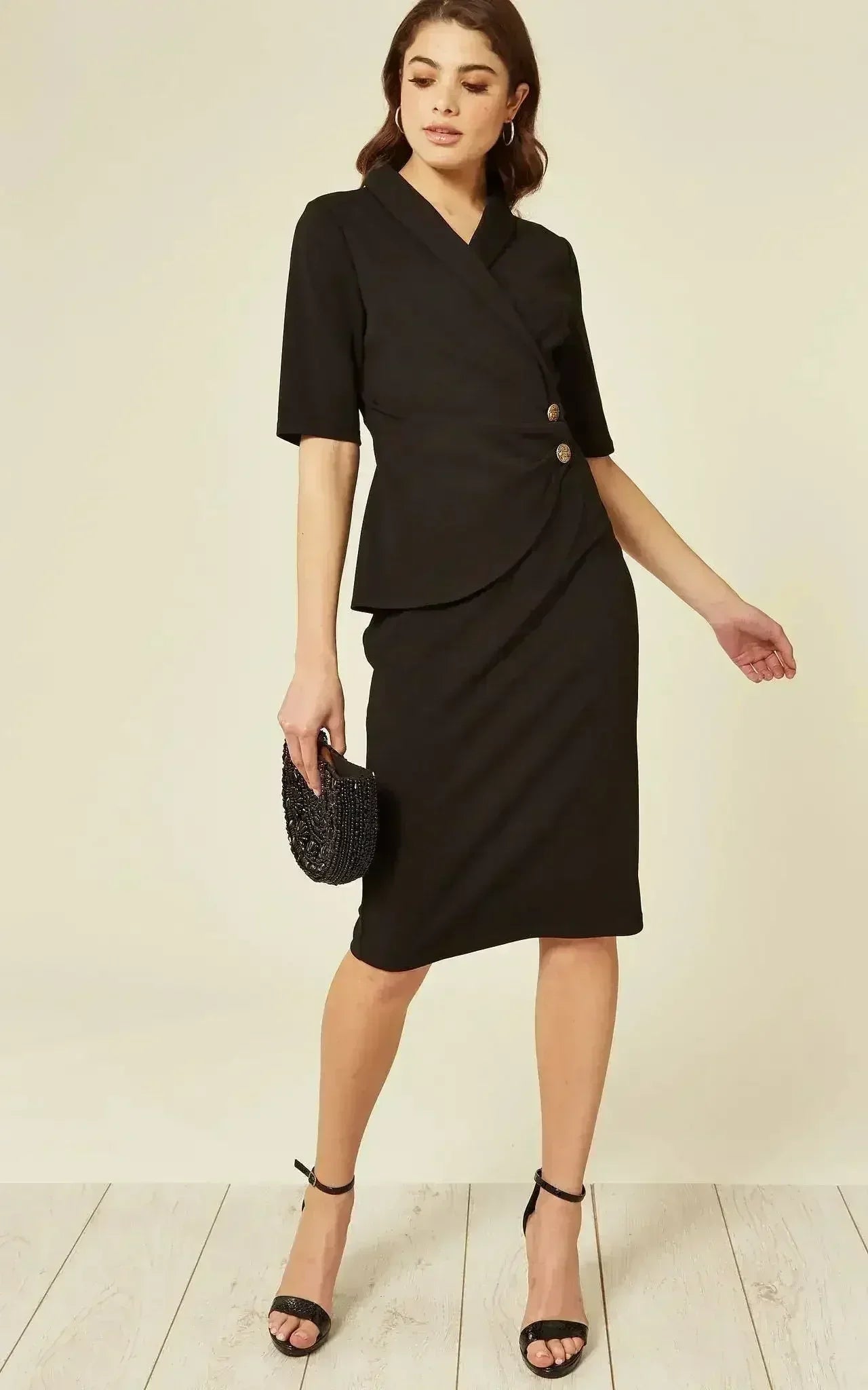 Robe cache-cœur blazer Diane
