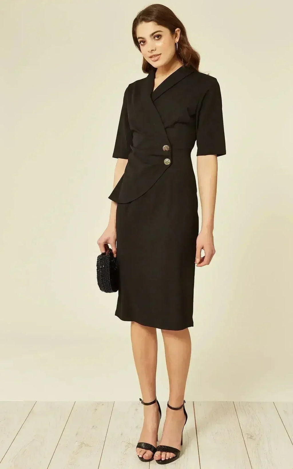 Robe cache-cœur blazer Diane