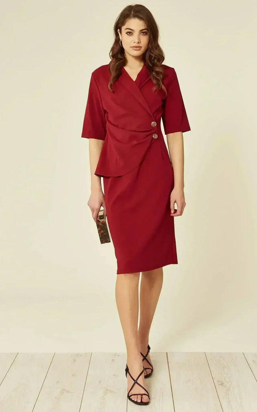 Robe cache-cœur blazer Diane