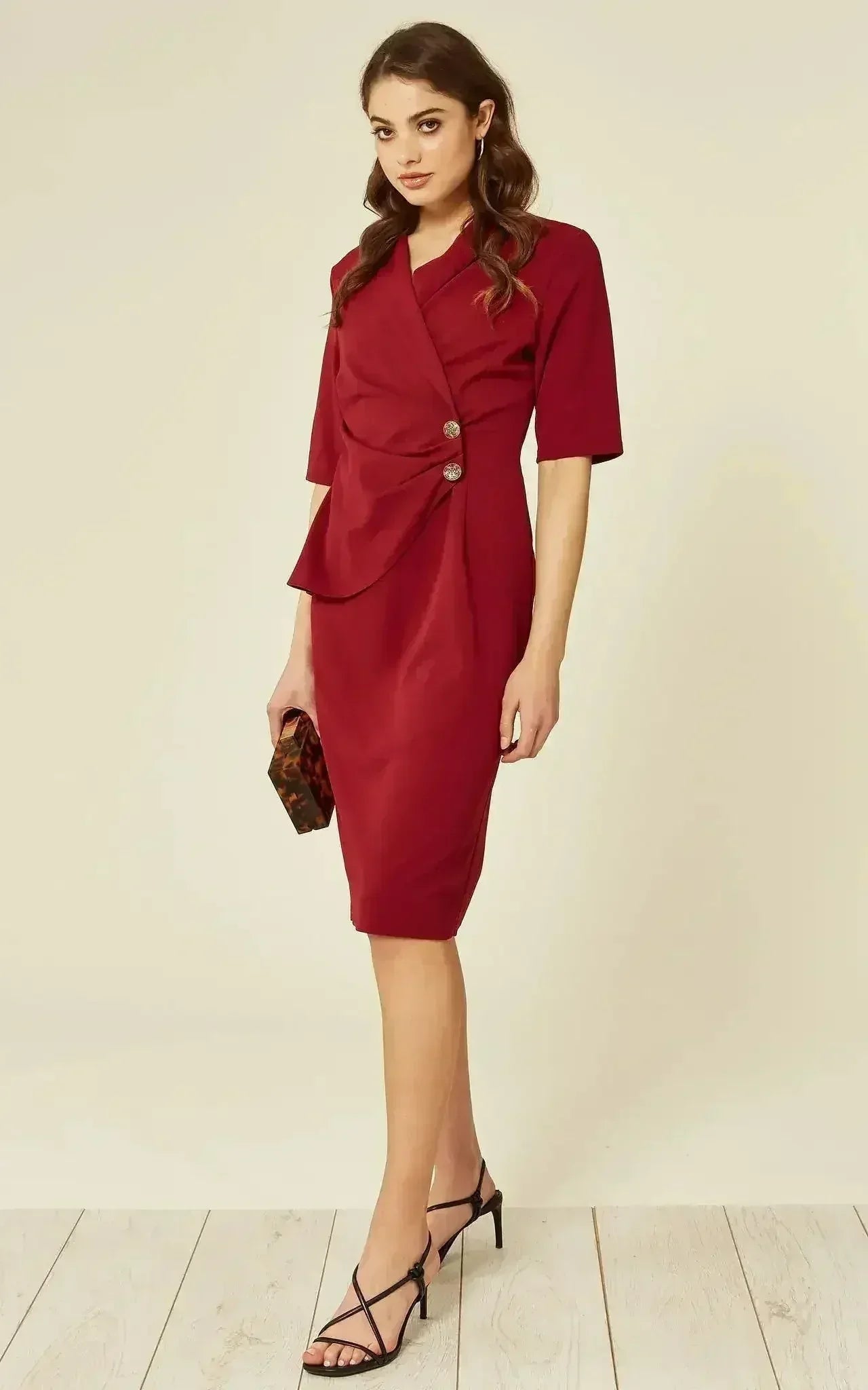 Robe cache-cœur blazer Diane