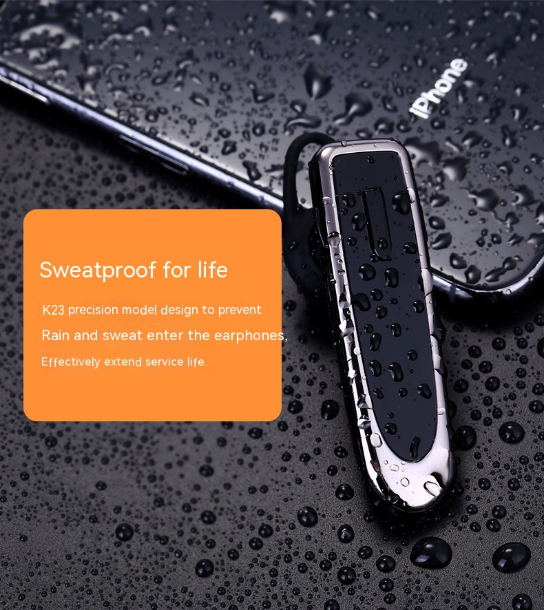 Casque Bluetooth 5.0 avec réduction de bruit double micro, autonomie de 16h en conversation, oreillette mains-libres sans fil pour chauffeurs routiers, mini oreillette sans fil.
