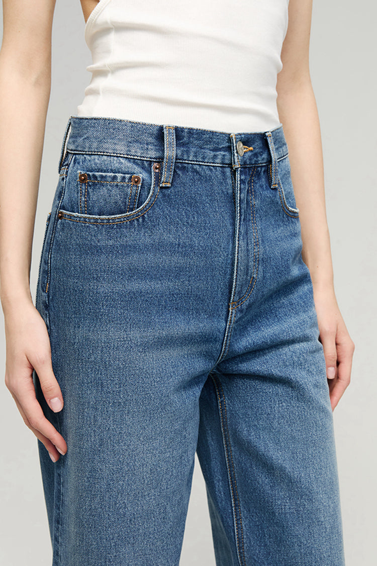 Le jean large Cityer Crop HJ009