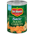Carottes tranchées Del Monte, coupées fraîches en conserve, 411 g (Lot de 1)
