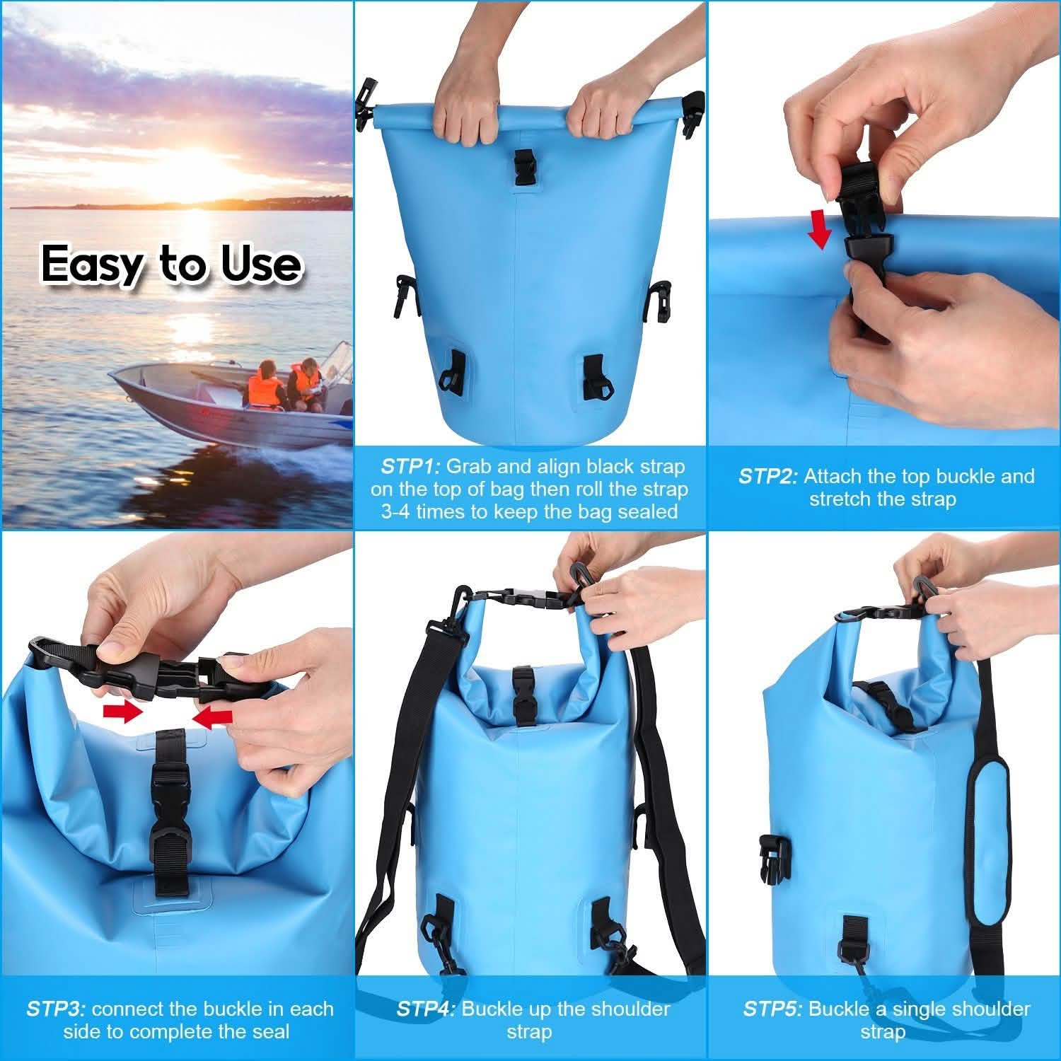 Sac étanche léger de 15L