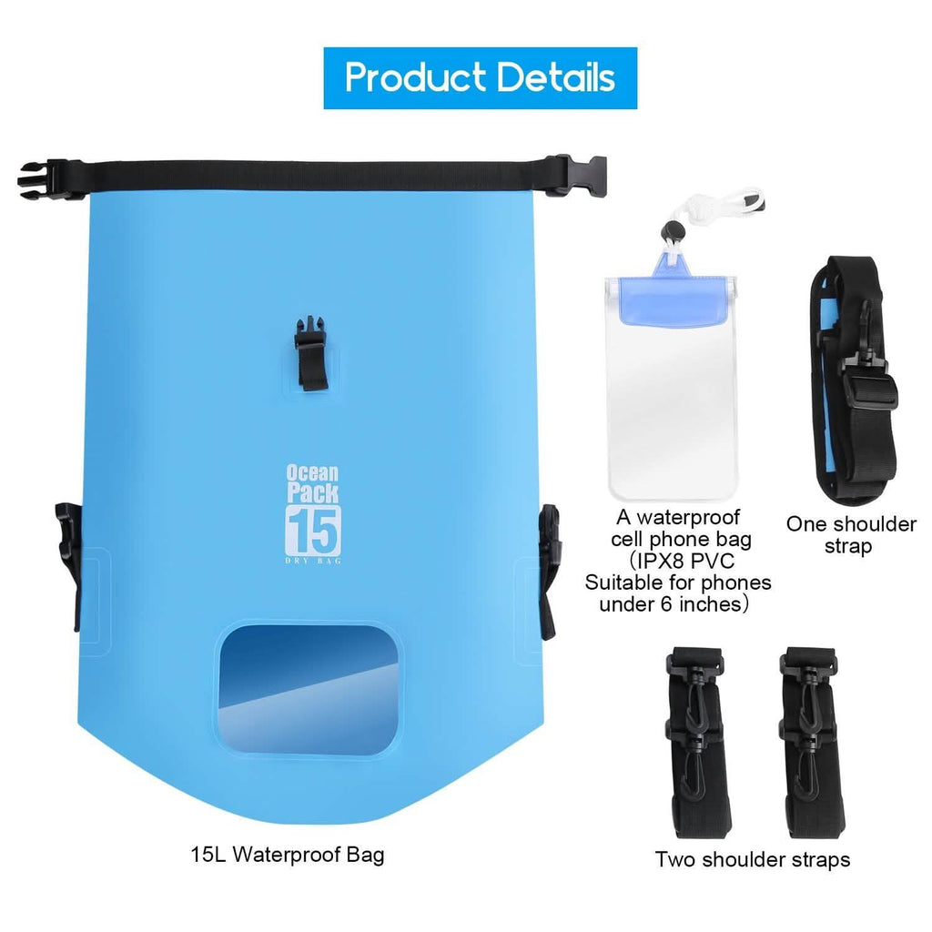 Sac étanche léger de 15L