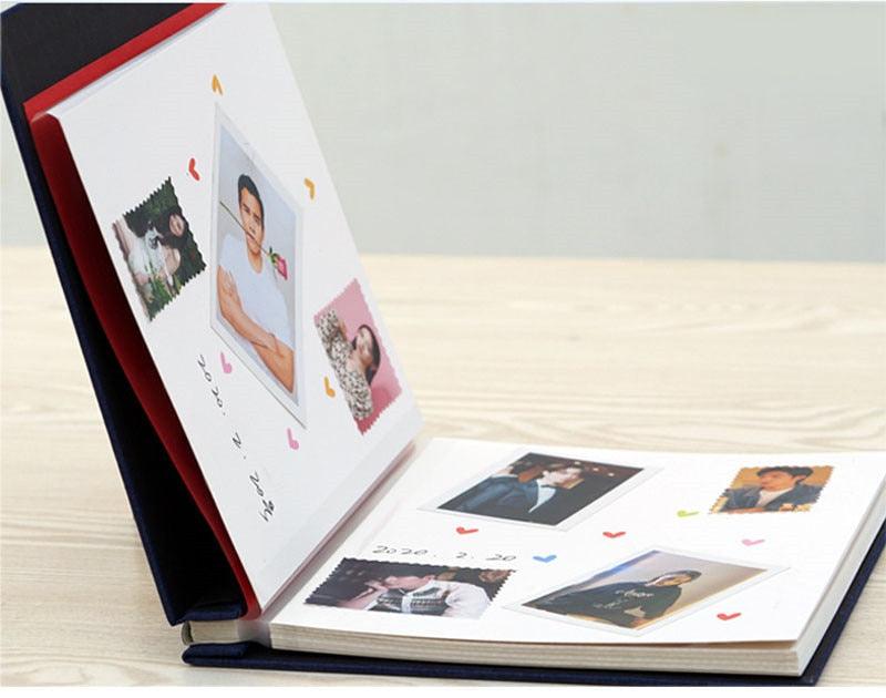 Album photo en lin de 16 pouces à faire soi-même, cadeau d'anniversaire pour amoureux, photos de mariage, album photo de bébé, scrapbooking, albums de scrapbooking, cadeau d'anniversaire de famille pour couple