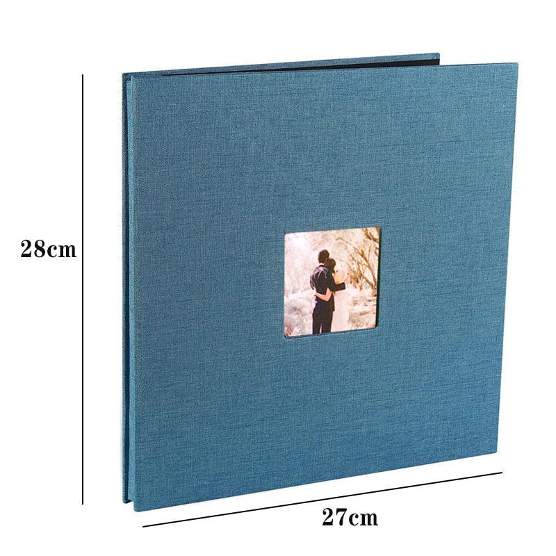Album photo en lin de 16 pouces à faire soi-même, cadeau d'anniversaire pour amoureux, photos de mariage, album photo de bébé, scrapbooking, albums de scrapbooking, cadeau d'anniversaire de famille pour couple