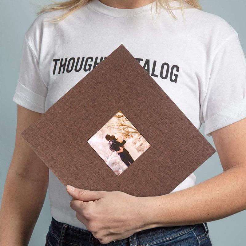 Album photo en lin de 16 pouces à faire soi-même, cadeau d'anniversaire pour amoureux, photos de mariage, album photo de bébé, scrapbooking, albums de scrapbooking, cadeau d'anniversaire de famille pour couple