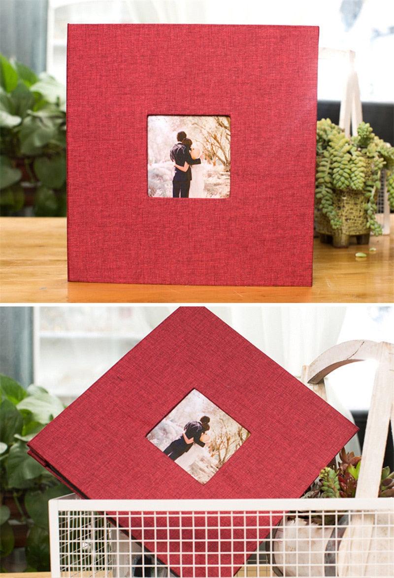 Album photo en lin de 16 pouces à faire soi-même, cadeau d'anniversaire pour amoureux, photos de mariage, album photo de bébé, scrapbooking, albums de scrapbooking, cadeau d'anniversaire de famille pour couple