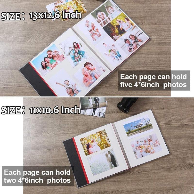 Album photo en lin de 16 pouces à faire soi-même, cadeau d'anniversaire pour amoureux, photos de mariage, album photo de bébé, scrapbooking, albums de scrapbooking, cadeau d'anniversaire de famille pour couple