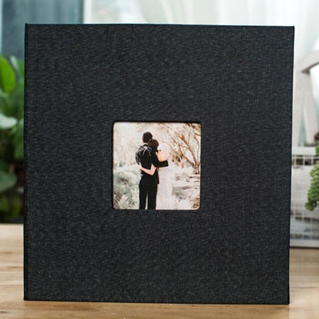 Album photo en lin de 16 pouces à faire soi-même, cadeau d'anniversaire pour amoureux, photos de mariage, album photo de bébé, scrapbooking, albums de scrapbooking, cadeau d'anniversaire de famille pour couple