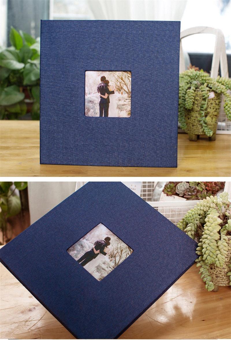 Album photo en lin de 16 pouces à faire soi-même, cadeau d'anniversaire pour amoureux, photos de mariage, album photo de bébé, scrapbooking, albums de scrapbooking, cadeau d'anniversaire de famille pour couple