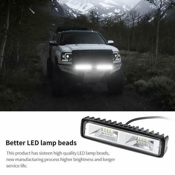 16 LED 48 W DRL Phare de travail LED Lampe de conduite