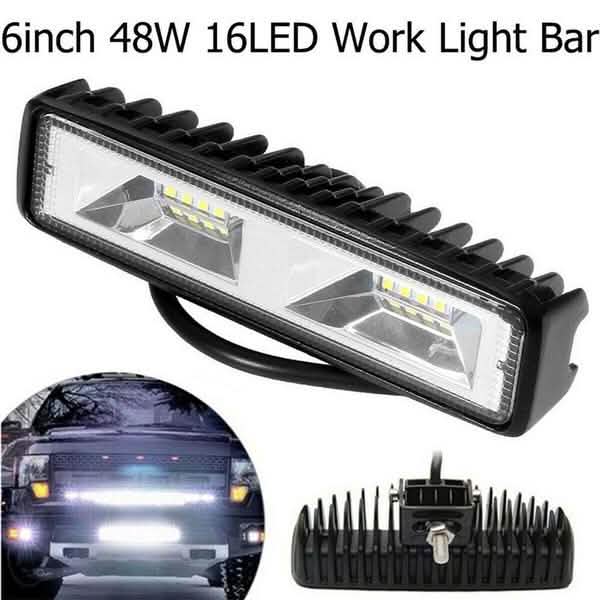 16 LED 48 W DRL Phare de travail LED Lampe de conduite