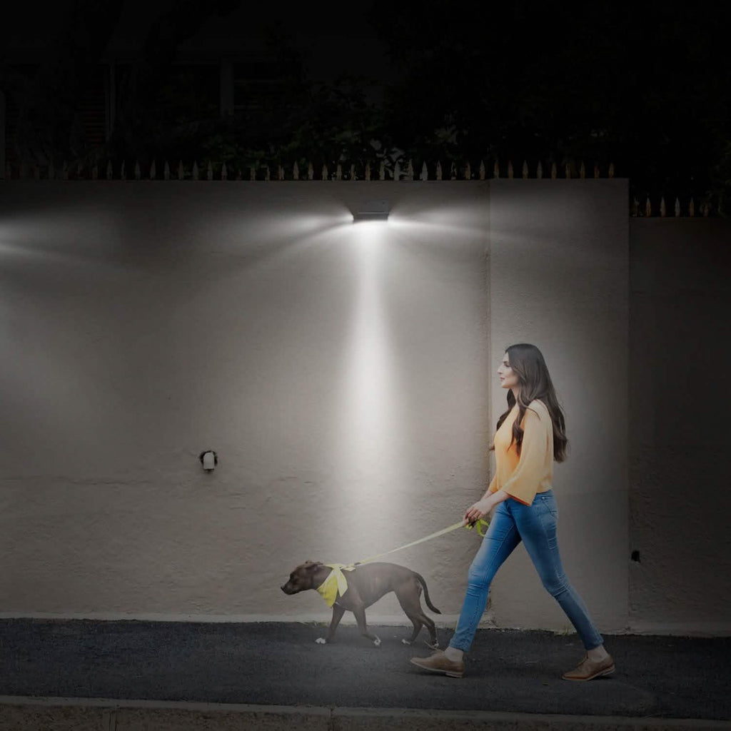 16 lampes solaires murales d'extérieur à LED