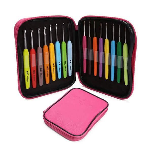 Lot de 16 : crochets colorés pour le fil