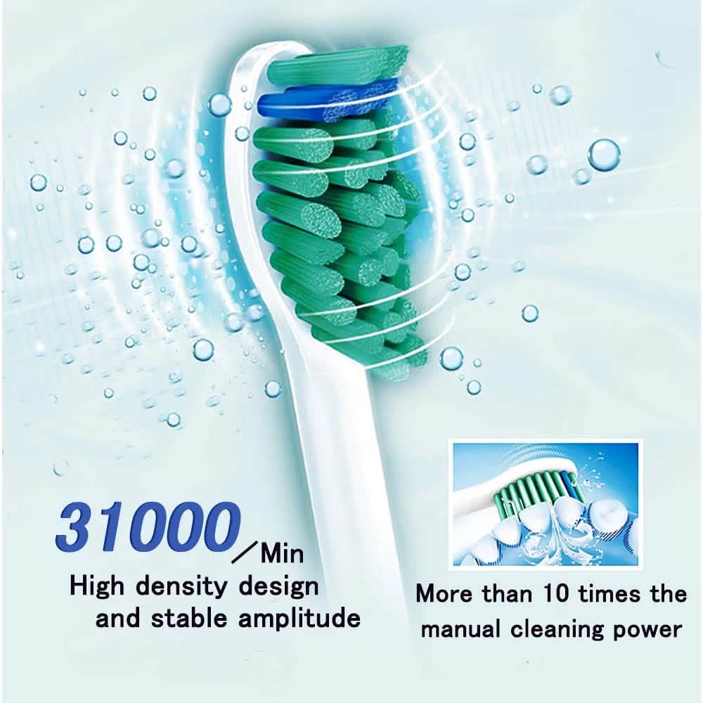 16 pièces : Têtes de brosse à dents électriques de rechange HX6014 compatibles avec les têtes de brosse à dents Philips Sonicare