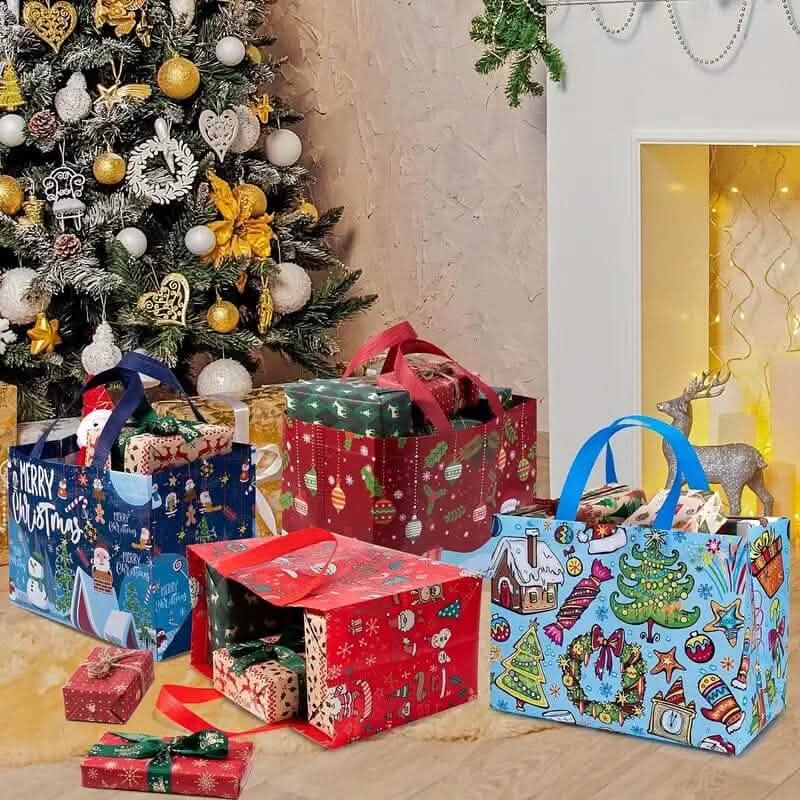 16 pièces : Grands sacs de courses réutilisables en non-tissé