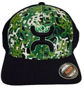 HOOey Camo (Noir/Vert) - Casquette de baseball (Liquidation)